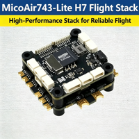 Module de contrôle de vol MicoAir743-Lite H7 STM32H743 FC ICM45686 2-6S Double BEC en métal pour drone FPV Freestyle longue portée