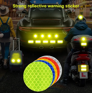 10 Uds. Pegatinas reflectantes de advertencia anticolisión para coche, cinta de seguridad reflectante para decoración de maletero, calcomanías de advertencia para coche, accesorios - Product Image 5