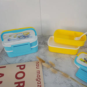 Caja de sándwich de dos niveles, con cierre de Clip, Rectangular - Product Image 1