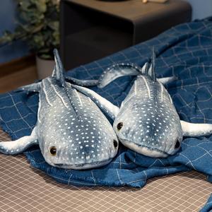 Animal en peluche-Compagnon réconfortant-Animal en peluche ultra doux Animaux de la mer-<span class=keywords><strong>Requin</strong></span> <span class=keywords><strong>baleine</strong></span> réaliste de 60cm - Product Image 2