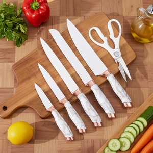 Premium 7pcs Kitchen <b>Knife</b> <b>Set</b> Stainless Steel Chef <b>Knives</b> Kitchen Accessories Scissors Ultra <b>Sharp</b> Kitchen <b>Knife</b> with Block - Product Image 4
