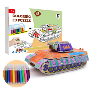 Set <span class=keywords><strong>Puzzle</strong></span> 3D per Colorare e Dipingere, Arte e Artigianato per Bambini, Regalo Creativo e Divertente Fai-da-Te per Ragazze e Ragazzi - Product Image 1