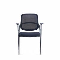 Chaise de salle de réunion abordable et durable, chaise de formation noire pour salles de formation - design moderne