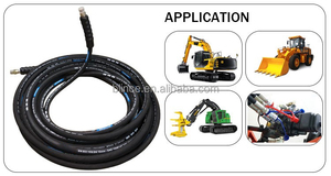 Blince Black Hydraulic <b>Rubber</b> <b>Hose</b> High Oil Resistant with Cutting Service SAE100 Standard -40C~+120C - Product Image 3