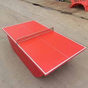 โต๊ะปิงปองกลางแจ้ง หน้าโต๊ะเหล็ก ทนทานต่อสภาพอากาศ แบบตั้งพื้น สำหรับความบันเทิงกลางแจ้ง - Product Image 3