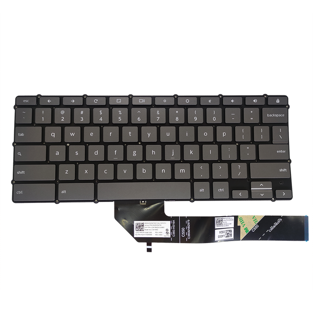 US English Laptop Keyboard for Lenovo IdeaPad SLIM 350I Chromebook Flex 3 CB-11IGL05 Flex 3 CB-11M735 SN20X54700 Grey