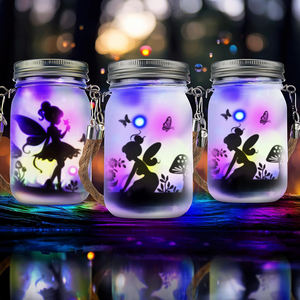 Linterna solar de fábrica BSCI, luces de hadas, luces de adorno de jardín, luces colgantes para exteriores, luces de tarro de cristal - Product Image 2