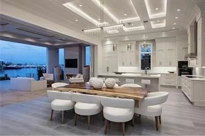 Bàn Và Ghế Ăn Bằng Gỗ Hiện Đại Sang Trọng Bàn Gỗ Kết Hợp Bảng Điều Khiển Bàn Ghế Đồ Nội Thất Phòng Khách Bằng Gỗ Ăn Uống - Product Image 2