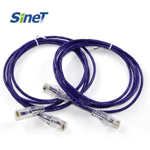 컴퓨터 4 쌍 28AWG OEM CAT 6 UTP 용 슬림 초박형 이더넷 Cat5 Cat6 리본 케이블 구리 CCA 기가비트 Cat5e Rj45 케이블