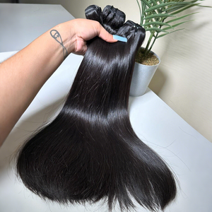 Lot de Cheveux Humains Vierges Bruts Non Traités Birmans, Naturels, Provenant d'un Donneur Unique, 100% Alignés dans le Sens de la Cuticule, Cheveux Vierges Non Traités Vietnamiens - Product Image 4
