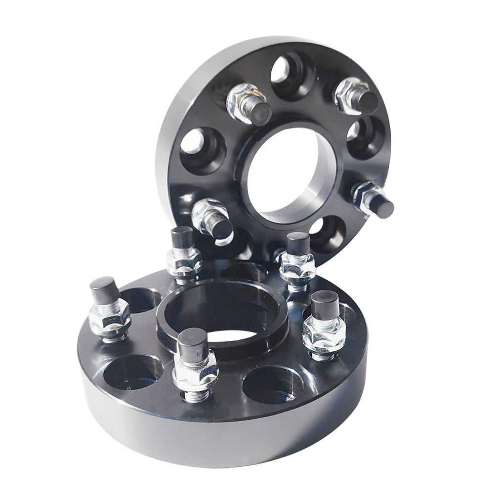 2-Pack 30mm Wheel Spacers For Toyota/Lexus - 5x114.3 Bolt Pattern, 60.1mm Hub Bore, M12x1.5 Studs, Black Anodized Aluminum
