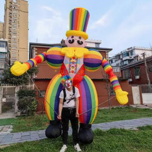 Globo Gigante de Payaso Caminante <span class=keywords><strong>para</strong></span> <span class=keywords><strong>Adultos</strong></span>, <span class=keywords><strong>para</strong></span> Fiestas de Carnaval, Marioneta Inflable, Disfraz <span class=keywords><strong>para</strong></span> Personas - Product Image 1