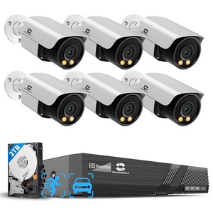 Gwsecu 8CH 2TB 6x5MP SMD ai tầm nhìn ban đêm phát hiện chuyển động của con người âm thanh 4k POE NVR CCTV Hệ thống camera 8 kênh ứng dụng xem từ xa - Product Image 1