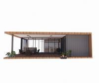 Maisons conteneurs de luxe de 20 pieds, design populaire, dessins 3D, villas modernes personnalisées, extensibles, vente directe des fabricants