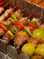 Yawei Rauchfreier Automatisch Rotierender Grillspieß-Tisch Koreanischer Stil Buffet-Restaurant Grilltisch