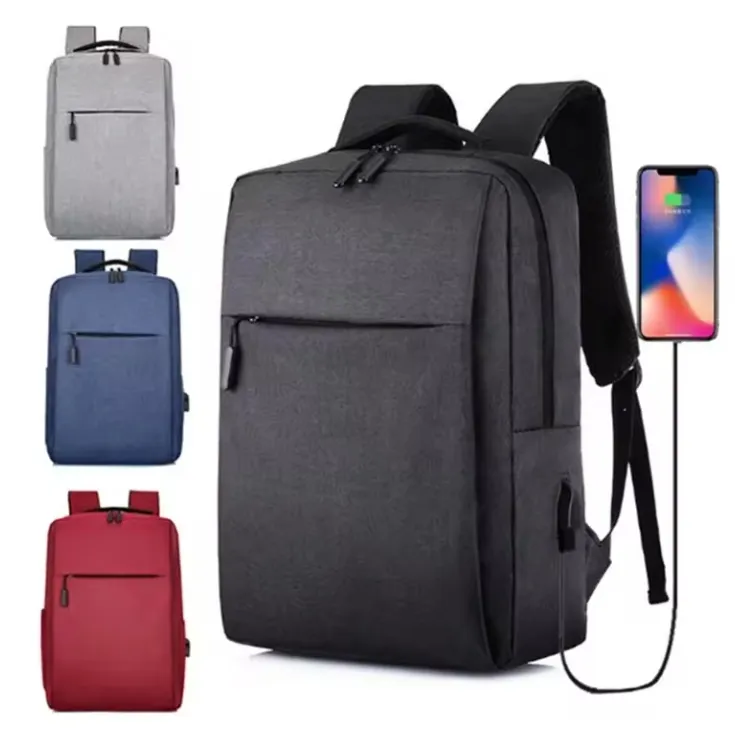 फ़ैक्टरी थोक बड़ी क्षमता वाले पुरुष हाई स्कूल बैग कस्टम लोगो नायलॉन कैम्पिंग ट्रैवल कैज़ुअल स्पोर्ट लैपटॉप बैकपैक यूएसबी के साथ