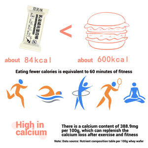 Enerji Besleyici Doygunlaştırıcı Öğün Yerine Geçen 252g Gofret Bisküviler Diyet Lifli Atıştırmalıklar Whey Protein Barları Protein Barları Atıştırmalıklar - Product Image 5