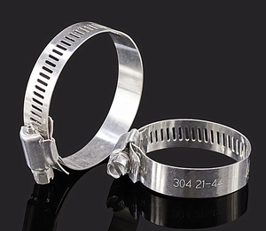 Collier de serrage pour tuyau de type américain USA en acier inoxydable SS304 316 de 8, 10, 12, 16, 18, 20 mm pour tuyau d'huile, <span class=keywords><strong>cheminée</strong></span>, tuyau d'échappement, système métrique - Product Image 6