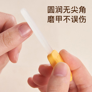 Ensemble de coupe-ongles pour bébé, jaune, pliable, en plastique et acier inoxydable, pour nouveau-nés et tout-petits, sûr, anti-pincement, portable - Product Image 4