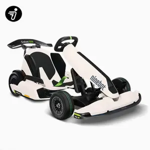Go Kart Pro-barniz para hornear eléctrico para niños y adultos, versión de 40 km/h, Segway Ninebot Racing, color blanco