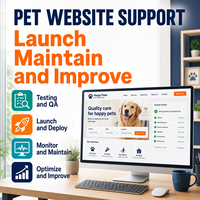 Conception et développement de site web de réservation de services pour animaux de compagnie avec catalogue de services, profils d'animaux et calendrier d'agendas disponibles