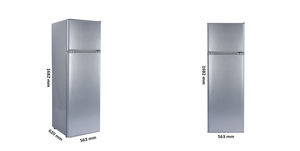 Congélateur supérieur DC 12V 260 <span class=keywords><strong>litres</strong></span> Portable ménage Double <span class=keywords><strong>porte</strong></span> réfrigérateur cuisine réfrigérateurs à piles - Product Image 3