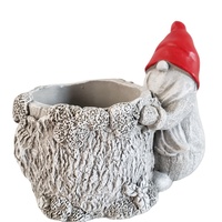 Pot de fleurs de Noël en béton de haute qualité, forme unique, designs populaires, pot de fleurs de jardin Père Noël