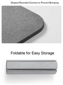 Tapis de bain pliable en terre de diatomée à séchage rapide, antidérapant et super absorbant pour salle de bain - Product Image 2