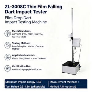 Testeur d'impact par chute libre ASTM D1709 JIS K7124 ISO7765 pour films plastiques – Équipement de laboratoire pour l'essai de résistance aux impacts - Product Image 3