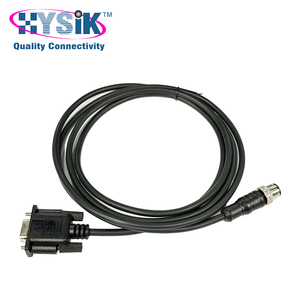 M12 5 针公头 A 编码电缆转 D-sub RS232 9 针模制线组 - Product Image 1