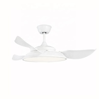 Ventilateur de lustres pratiques pour la maison ventilateurs de plafond à moteur CC de 42 ''pouces avec lumière et télécommande