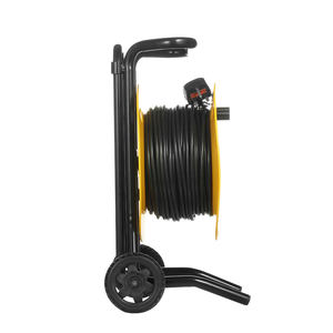 30M-<span class=keywords><strong>50M</strong></span> Cordon de rallonge pour enrouleur de câble, rétractable, 4 sorties universelles, interrupteur marche-arrêt, 2 roues, facile à transporter, utilisation à l'extérieur - Product Image 3