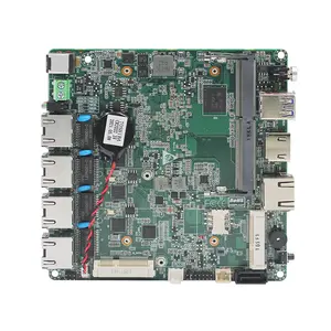 8th Gemini Lake-R J4125 Carte mère 4 Lan DDR4 Nano ITX Carte mère X86 Linux Routeur industriel intégré Carte mère TPM2.0 RS485