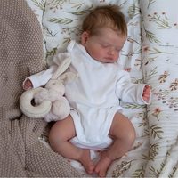Poupée réaliste en silicone de 45 cm (18 pouces) - Cadeau de Noël - Artisanat fait main - Mignonne - Reborn