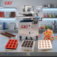 Nouvelle ligne de production de machines automatiques en acier inoxydable CST pour la fabrication de bonbons gélifiés à grande échelle et à haute efficacité