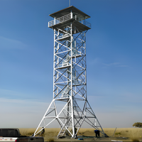 Tour de surveillance en acier galvanisé à chaud imperméable pour la surveillance de la circulation routière et le montage de caméras de sécurité routière