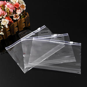 Haute Qualité Nouvelle Couleur Transparente Pvc Vêtements Recyclés Clair Logo Personnalisé Poly Mat En Plastique Fermeture Éclair Sacs Pour Bikini - Product Image 1