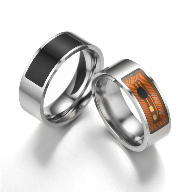 Stainless Steel NFC Ring with Smart Chip App Control Social Media Payment Access Control Ring