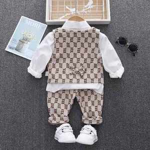 2023 abbigliamento per bambini tuta, abiti da ragazzo completi coordinati per la famiglia Blazer per bambini abiti da smoking formali 3-8 anni vestiti Casual/ - Product Image 5