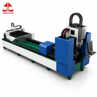 Machine de découpe au laser à fibre CNC JINDAJIN pour tubes métalliques ronds et carrés, 1500W, 2000W, 3000W, équipement de découpe automatique