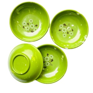 Plato Pequeño para Salsas con Estampado de Flores Verdes, Plato para Comida Rápida, Plato para Vinagre, 1 o 2 Yuanes, Venta al por Mayor, Regalo - Product Image 4