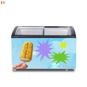 Venta caliente Visi Ice Cream Glass Door <span class=keywords><strong>Horizontal</strong></span> <span class=keywords><strong>Mini</strong></span> Popsicle Vertical Display Freezer para tienda de conveniencia - Product Image 5