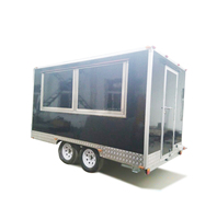 Gerobak Makanan Mobile Oven Pizza Trailer Es Krim Kustom Boba Tea Coffee Bar Burger Food Truck dengan Dapur Lengkap