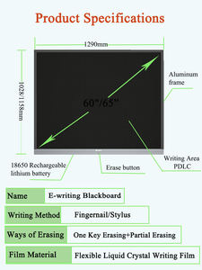 <span class=keywords><strong>Pizarra</strong></span> <span class=keywords><strong>Digital</strong></span> de 65 Pulgadas <span class=keywords><strong>para</strong></span> Aula Escolar, <span class=keywords><strong>Pizarra</strong></span> Electrónica PDLC <span class=keywords><strong>para</strong></span> Enseñanza Escolar - Product Image 3