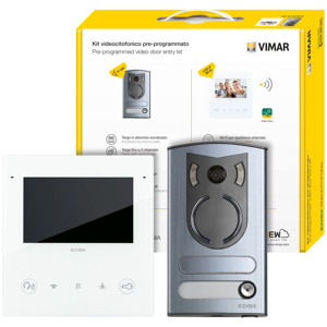 Kit de vidéophone Vimar avec Wi-Fi et écran 5S pour une utilisation en maison intelligente - Product Image 1