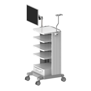 Giá CuộN Hợp Kim Nhôm Xe Đẩy Y Tế Bệnh Viện Xe Đẩy Nội Soi Với 4 Bánh Xe Đẩy Giám Sát Ngoại Cỡ - Product Image 4