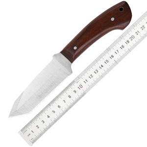 Ngoài Trời Thép Không Gỉ Cố Định Lưỡi Survival Câu Cá Dao Với Gỗ Xử Lý 99Mm 220G Cắm Trại Săn Bắn Chiến Đấu OEM Tùy Chỉnh - Product Image 5