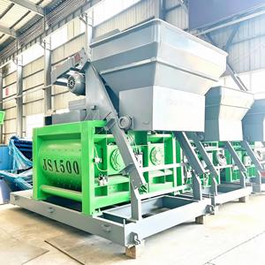 Pompa Miscelatrice per Calcestruzzo a Ciclo Rapido JS1500, Doppio Albero, Controllata da PLC, Elettrica, 1.5m3, a Miscelazione Forzata per Ingegneria Civile - Product Image 4