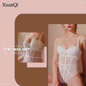 Nouvelle lingerie sexy française, body sculptant en nylon, soutien-gorge push-up pour femmes, lingerie une pièce - Product Image 6