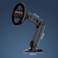 Support Téléphone Voiture Magnétique Anti-Tremblement Pliable en Métal Adhésif Universel pour iPhone Samsung – Meilleure Vente, Stabilité Optimale pour Navigation GPS